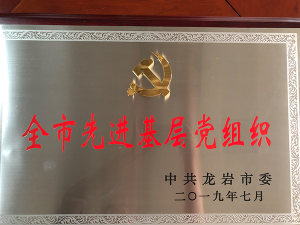 Longyan advanced grass roots party organization
